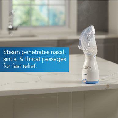 Vicks Personal Sinus Steam Inhaler with Soft Face Mask Face Humidifier with Targeted Steam Relief Aids with Sinus Problems, Congestion and Cough