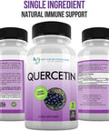 Quercetin 1000mg Per Serving 120 Veggie Capsules Vitamin Supplement to Support Cardiovascular Health Immune Response and Antiinflammatory 60 Day Supply Vegan and NonGMO