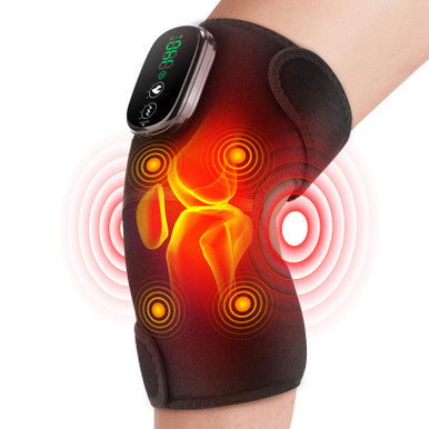 Flaremore Cordless Heated Knee Massager For Pain Relief Fsa Eligible Hsa 2026 Upgrade 4-Motor Full-Coverage Vibration & Heat Xl Heating Knee Brace For Targeted Pain Relief In Knee Shoulder & Elbow 5 Heat Levels & 5 Massage Modes