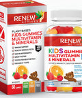 Renew Actives Kids Multivitamins Gummies For Good Health & Wellness - Promotes Healthy Hair, Nail, Skin, Eyesight, Bones, Teeth, & Gums - 60 Gummies