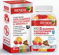Renew Actives Kids Multivitamins Gummies For Good Health & Wellness - Promotes Healthy Hair, Nail, Skin, Eyesight, Bones, Teeth, & Gums - 60 Gummies