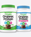 Orgain Bundle Chocolate Protein Powder and Chocolate Protein Superfoods Powder Vegan Made without Dairy Gluten and Soy NonGMO