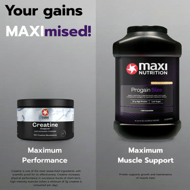 MaxiNutrition Progain - Vanilla Whey Protein Shake for Size & Mass - 1.2kg Vanilla