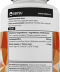 EBYSU Ashwagandha Supplement - 120 Capsules with Black Pepper Extract - Traditionally Used in Ayurveda Nervine Tonic, Sleep Aid & Memory Enhancement - 650mg Root Powder Pills