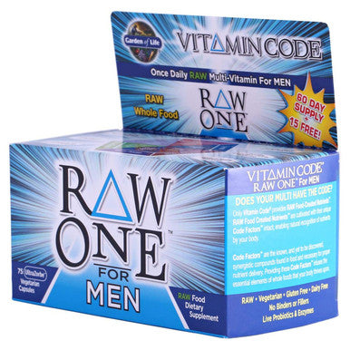 Garden of Life Vitamin Code Raw One For Men 75 Caps