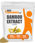 BulkSupplements Bamboo Extract Powder - Silica Supplements, from Bamboo Leaf & Stem, Bamboo Powder for Bones - 500mg of Bamboo Extract , (250 Grams - 8.8 oz)