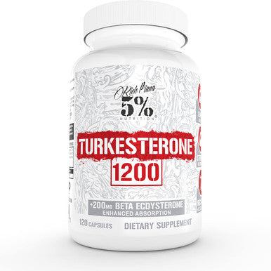 5% Nutrition 2-Stack | Liver & Organ Defender + Turkesterone 1200 | Liver, Kidney, & Heart Support + Ajuga Turkestanica, Ecdysterone, Cyclodextrin, Astragin & Naringin
