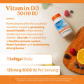 Doctor's Best Vitamin D3 5000 IU 360Softgls