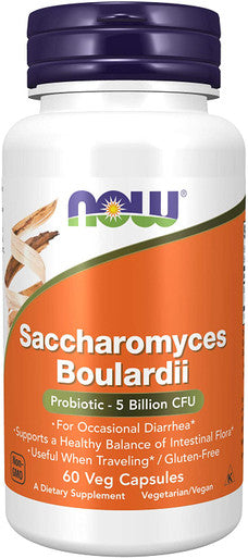 Now Foods Saccharomyces Boulardii Gastrointestinal Support 60 Veg Capsules