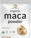 Deal Supplement Organic Peruvian Maca Root Powder 3lbs Easily Digested Gelatinized Form Herbal Superfoods Supplement for Men & Women Supports Immune & Energy Health Non-GMO