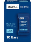 RXBAR Protein Bars, Protein Snack, Snack Bars, Blueberry, 18.3oz Box (10 Count)