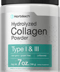 Hydrolyzed Collagen Powder 7oz | Type I and III | Multi Collagen Peptides | Keto & Paleo Friendly | Unflavored & Gluten Free | by Horbaach