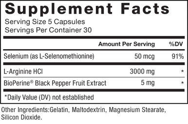 Force Factor L-Arginine Nitric Oxide Supplement with BioPerine to Help Build Muscle and Support Stronger Flow, Circulation, Nutrient Delivery, and , L-Arginine 3000mg, 3g, 150 Capsules