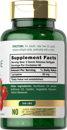 Carlyle Lycopene | 20Mg | 120 Softgels | Non-Gmo & Gluten Free Supplement