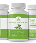 PURE ORIGINAL INGREDIENTS Bacopa Monnieri, (100 Capsules) Always Pure, No Additives Or Fillers, Lab Verified