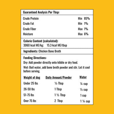 Left Coast Performance Beef and Chicken Bone Broth Powder Combo for Dogs and Cats Human Grade Grass-Fed Bone Broth for Picky Eaters Supports Joints and Gut Health Dog Food Toppers