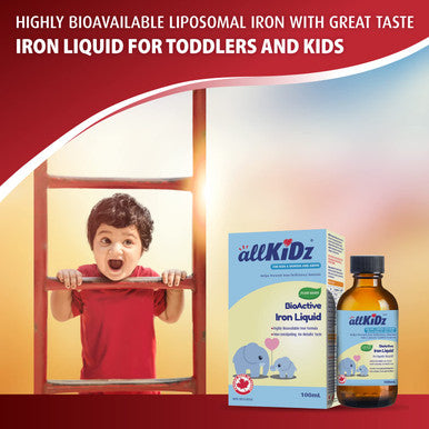 allKiDz - BioActive Iron Liquid 3.4 fl oz