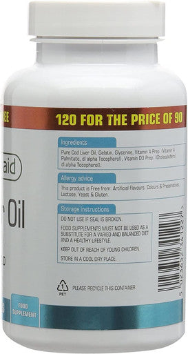 Natures Aid Promo Packs - CLO 550mg | 120's | BUNDLE by Natures Aid