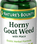 Nature'S Bounty Horny Goat Weed With Maca Herbal Health Supplement 60 Capsules