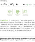 EcoProbiotic Probiotic and Prebiotic with 19 Digestive Herbs Microbiome and Gut Health Live Fermented Liquid Vegan Supplement Formula for Optimal Digestion Immunity 17 fl. oz