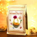 Fullchea - Blooming Flowering Tea 12 Unique Varieties - Flowering Tea in 12 Delicious Fruit Flavors - For Tea Lovers Christmas Anniversary Valentine Birthday