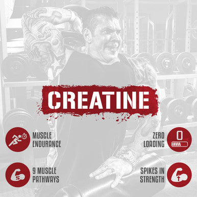 5% Nutrition Rich Piana CreaTEN 10 in 1 Formula Flavored Creatine Powder for Muscle Gain Enhance Power Strength Endurance and Recovery 8.78 oz 30 Srvngs (Blue Raspberry)