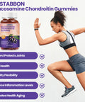 BSSTABBON Glucosamine Chondroitin Gummies With Msm Elderberry Supplement For Men And Women 60Gummies