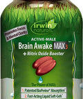 Irwin Naturals Brain Awake Max 3 + Nitric Oxide Booster 60 Count