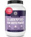 Left Coast Performance Collagen Bone Broth Powder 2lb Bone Broth with Grass Fed Collagen Peptides Unflavoured Grass Fed Hydrolyzed Beef Zero Carb Dairy Free Protein Powder 64 Servings