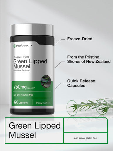 Horbaach Green Lipped Mussel 120 Capsules