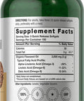 Flaxseed Oil Softgels 3000mg | 300 Count | High Potency | with Omega 3 6 9 | Non-GMO, Gluten Free | Cold Pressed Flax Seed | by Horbaach