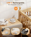 Dreamegg Portable Sound Machine Baby - D11 White Noise Machine For Baby Sleeping With Night Light White Noise Lullaby Nature Sounds Child Lock Usb Rechargeable Sound Machine For Travel Nursery