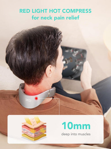Skg Neck Massager With Heat, 9D Portable Deep Tissue Neck Massager, Cordless Electric Cervical Massager Gifts For Men And Women G7 Pro-Max