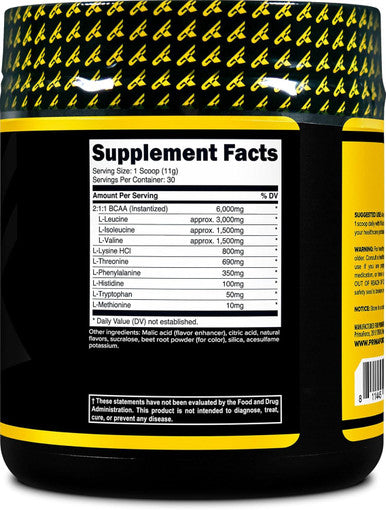 Primaforce EAA Powder (30 Servings Fruit Punch Flavor) | Essential Amino Acids for Pre/Intra Workout and Recovery - Non-GMO and Gluten