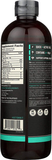 Onnit MCT Oil Pure MCT Coconut Oil Ketogenic Diet and Paleo Optimized with C8 C10 Lauric Acid Perfect for Coffee Shakes and Cooking