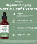 Maryruth Organics Stinging Nettle Leaf Extract | Detox Supplement Herbal Drops | USDA Organic | Vegan | Non-GMO | Gluten | 1 Fluid Oz