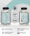 Omnia Marine Collagen Capsules 1200mg Premium Skin Hair & Nail Health Support for Women & Men Enriched with Type I Collagen Hyaluronic Acid & Vitamin C High-Potency Formula UK Made 60 Capsules