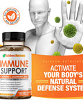 10 In 1 Immune Support Supplement (No Fillers) Vitamin C, Zinc, Elderberry, Echinacea, Turmeric, Probiotics Immunity Booster For Multi-System Immune Defense, Respiratory & Gut Health 60 Day Supply