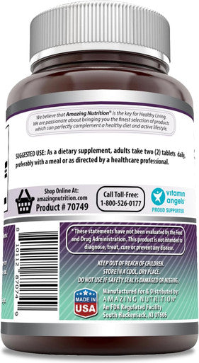 Amazing Nutrition Formulas MSM (Methylsulfonylmethane) Tablets | 3000 Mg Per Serving Supplement | Non-GMO | Gluten | Made in USA (90 Count)