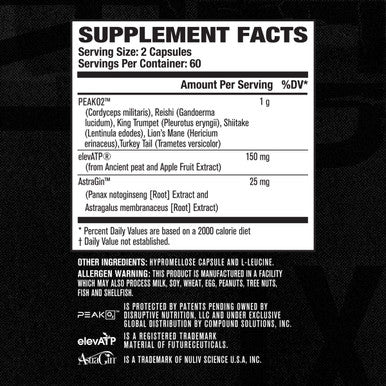 BuildXT Muscle Builder Daily Muscle Building Supplement for Muscle Growth and Strength Featuring Powerful Ingredients Peak02 elevATP 60 Veggie Pills
