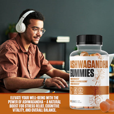 EPN Supplements Ashwagandha Gummies | #1 Rated Ashwagandha Supplement To Enhance Mood, Relax & Calm Mind, Stress Reducer + Fall Asleep Faster | Dairy & Gluten Free + Keto Friendly For Men & Women - 60 Gummies
