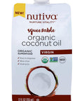 Nutiva Organic Steam-Refined Coconut Oil, 15 Fl Oz, USDA Organic, Non-GMO, Vegan, Keto, Paleo, Neutral Flavor and Aroma for Cooking & Natural Moisturizer for Skin and Hair