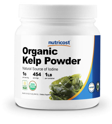 Nutricost Organic Kelp Powder (Natural Source of Iodine) 1 LB - USDA Certified Organic, Gluten Free, Non-GMO