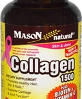 Mason Natural Collagen plus Vitamin C, 1500 mg, 120 Capsules (Pack of 2)