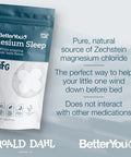Magnesium Sleep Whizz-Popping Kids' Bath Flakes | Pure Zechstein Magnesium Chloride | Aids Relaxation Before Bedtime| Made by BetterYou in Collaboration with The Roald Dahl Story Company