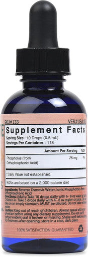 Good State Phosphorus Ultra Concentrate Liquid Ionic Trace Minerals Homeopathic Solutions For Digestion Improves Nutrient Uptake 100 Servings 50 Ml