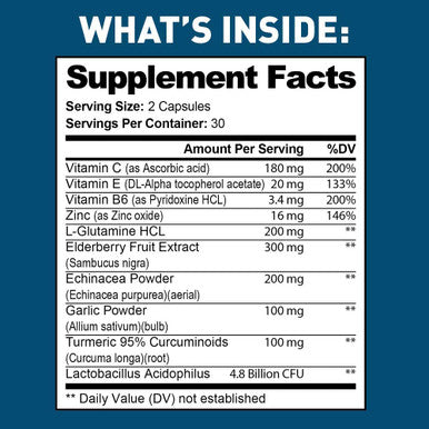 Dr. Tobias Elderberry Immune Supplement Herbal Blend 60 Capsules