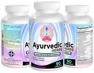 Elevate Recovery Supplements Ayurvedic Herbs (All-In-1) Supplement 3-Month Supply - Ayurveda Mind, Body & Spirit Herbal Blend Complex With 17 Active Ingredients - Natural Ayurvedic Supplements - 90 Capsules
