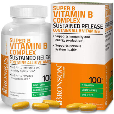 Methyl B12 5000 Mcg Vitamin B12 Methylcobalamin Lozenges + Super B Vitamin B Complex Sustained Slow Release
