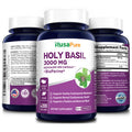 NusaPure Holy Basil 3,000 mg with Bioperine - 200Vcaps. Non-GMO, Vegan, Gluten-Free